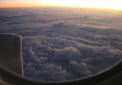 飛行機からの景色